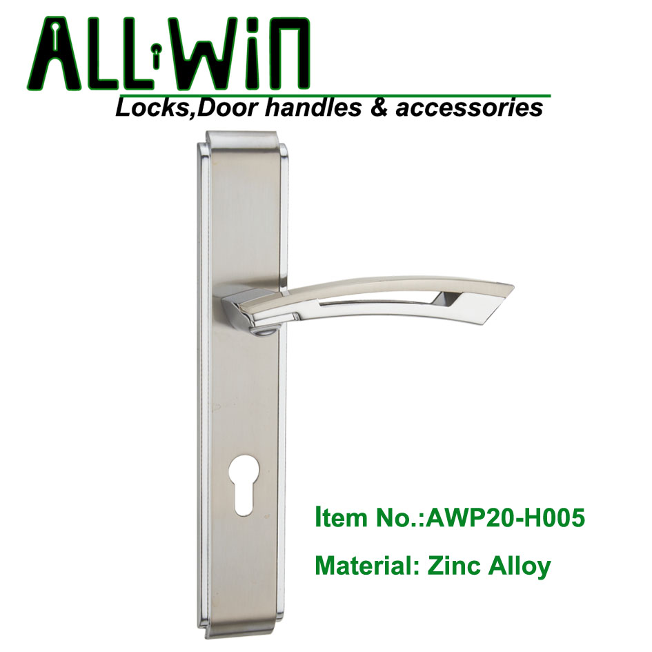AWP20-H005 Modern Door Handle On Plate