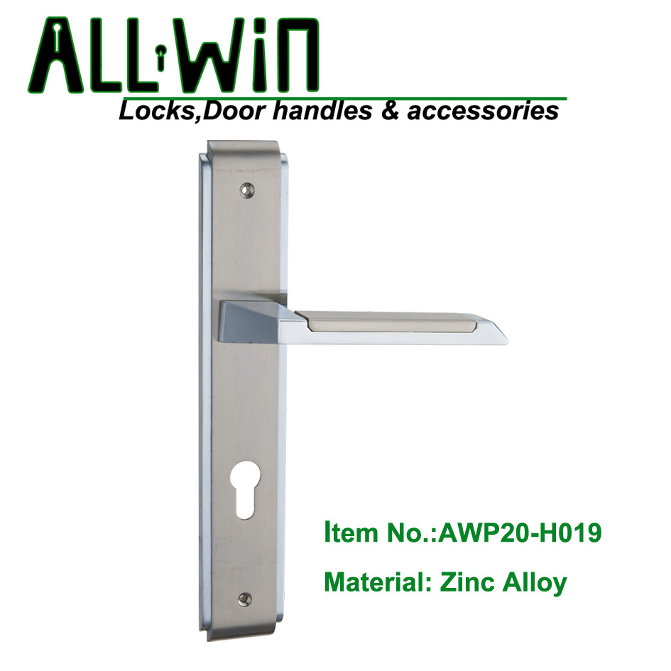AWP20-H019 Mid east Modern Door Handle On Plate