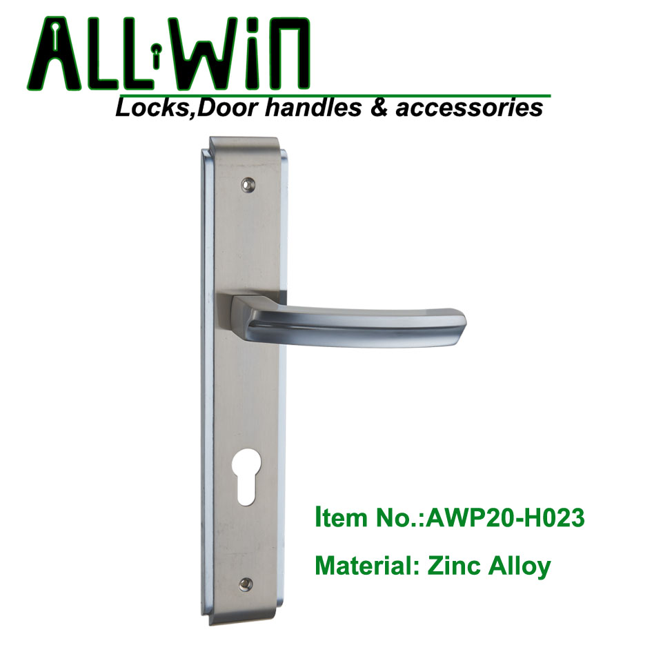 AWP20-H023 Modern Door Handle On Plate DUBAI