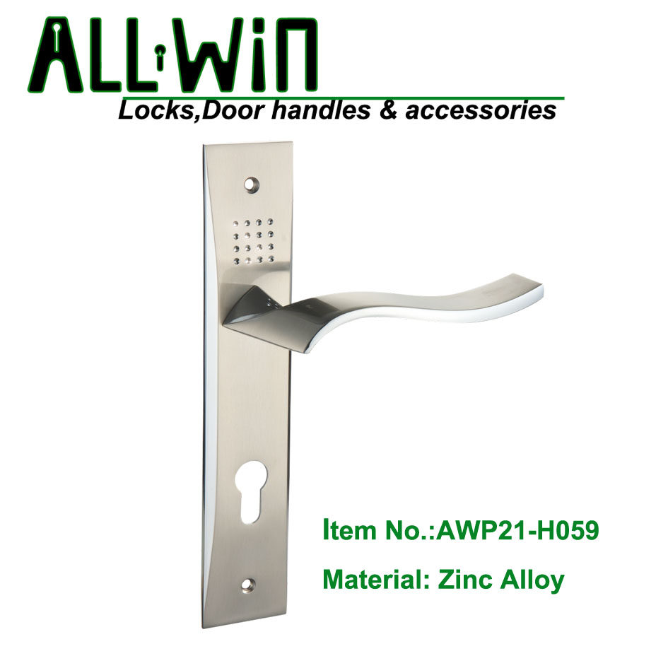 AWP021-H059 Best Selling Door Handle on Plate