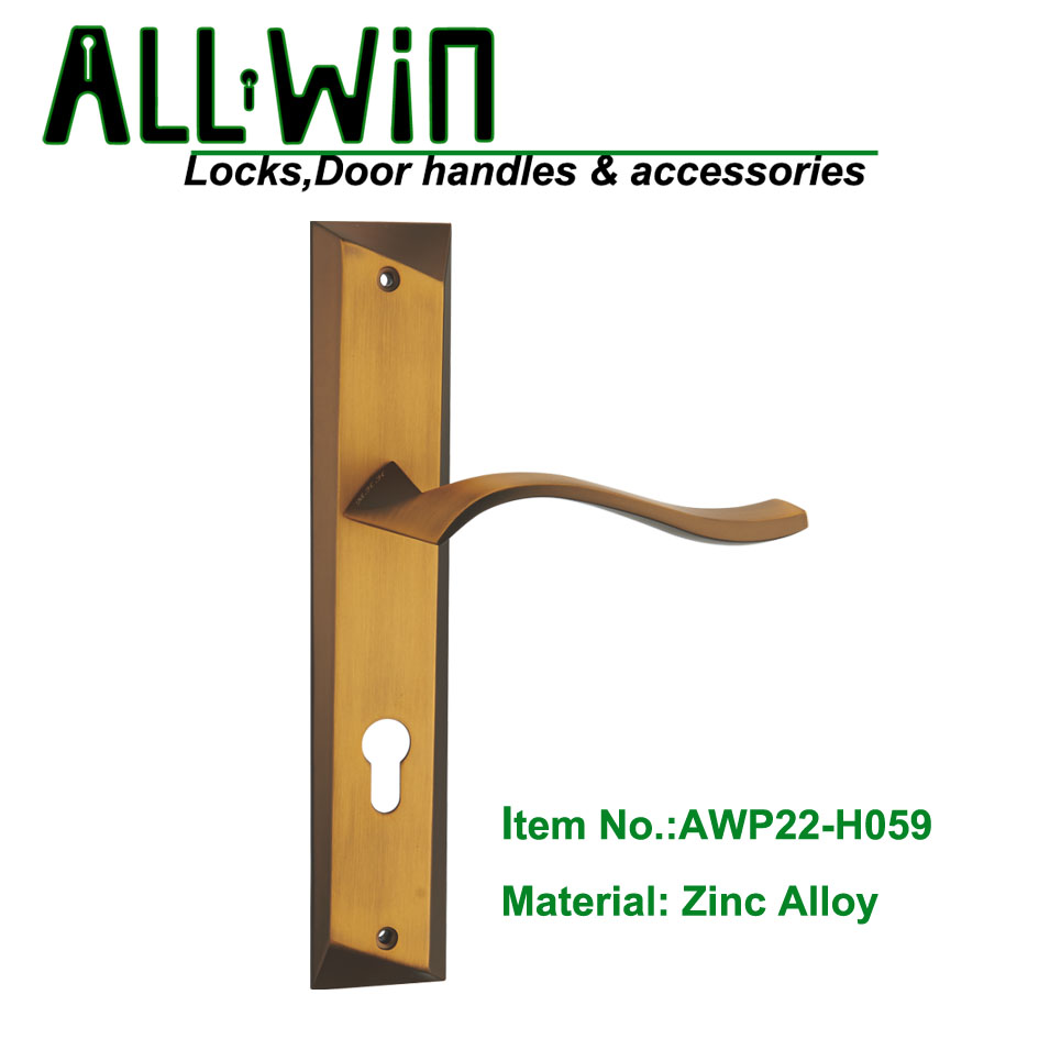 AWP22-H059 New Design Door Handle on Plate