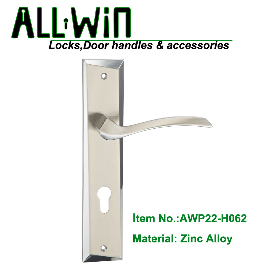 AWP22-H062 SNCP Door Handle on Plate