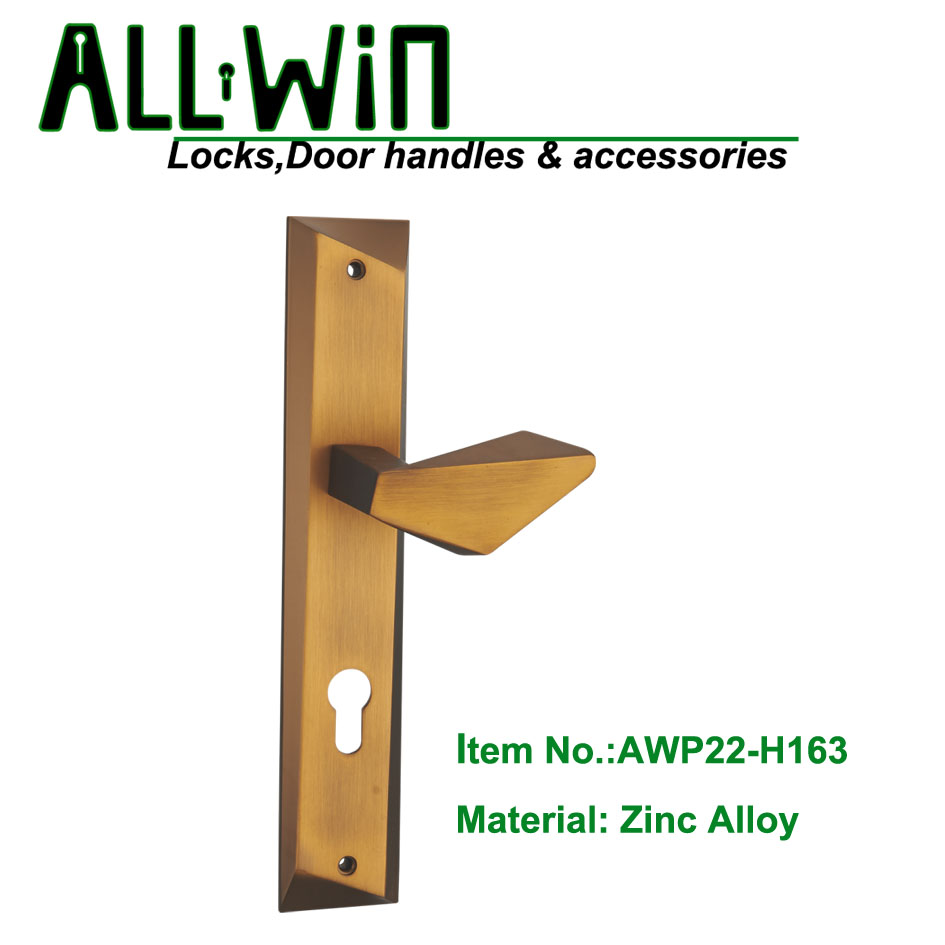 AWP22-H163 Fresh Design Door Handle on Plate