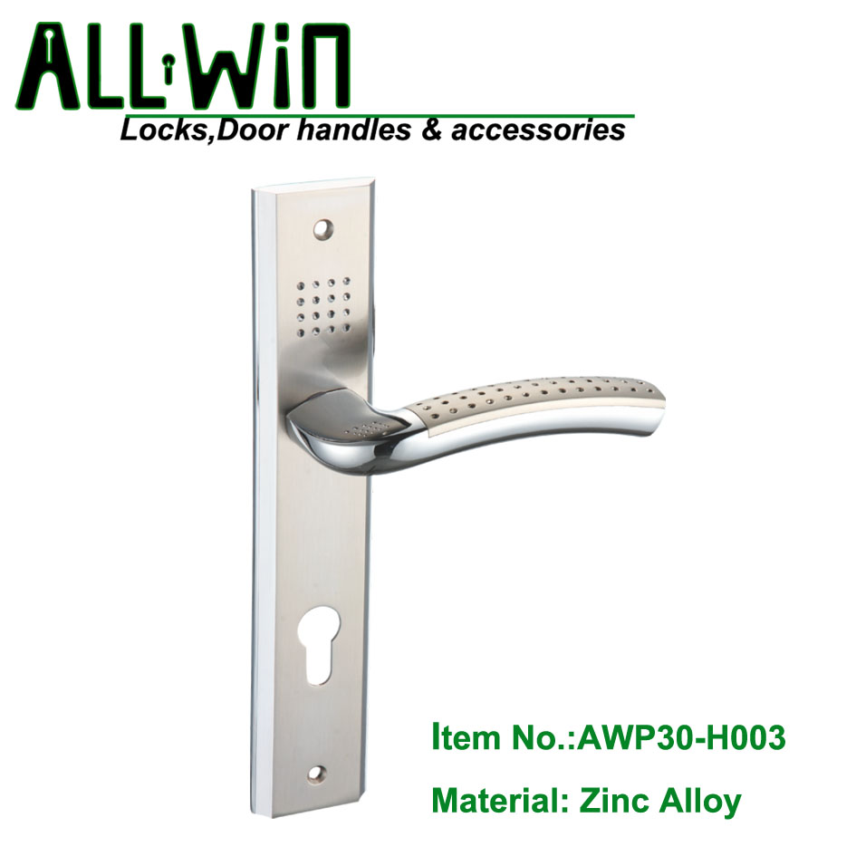 AWP30-H003 Hot Sale Zinc Door Handle On Plate