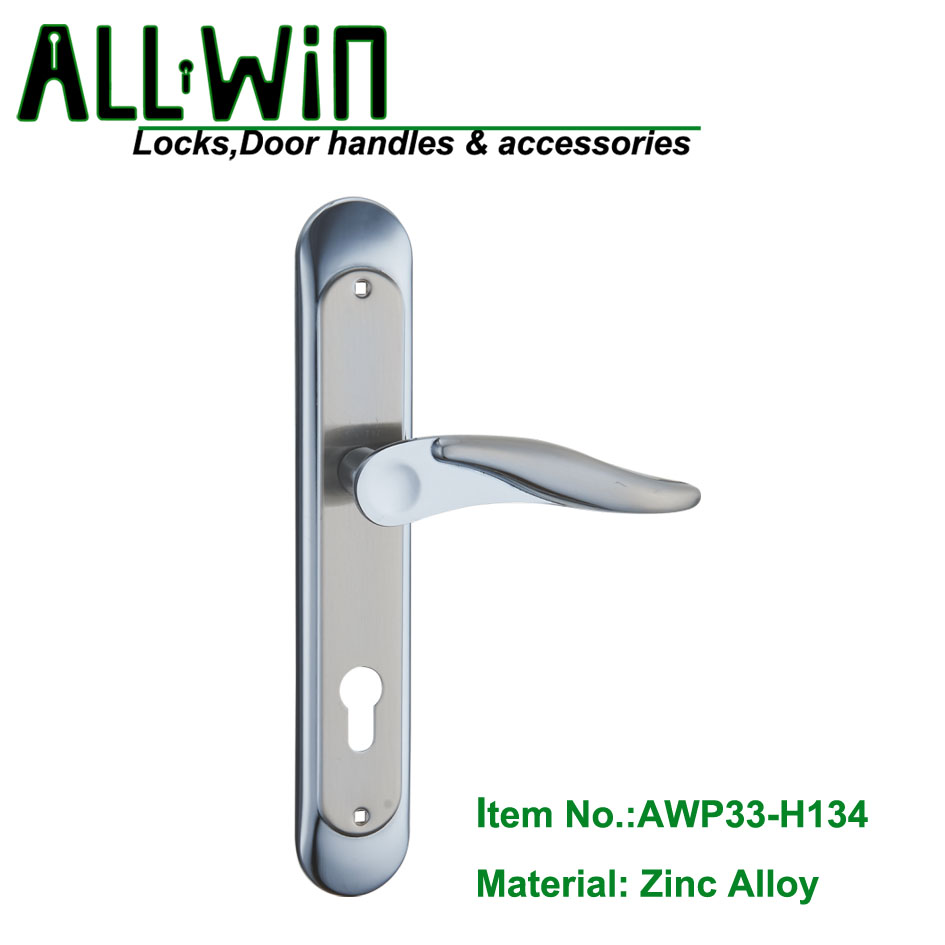 AWP33-H134 Modern Zamak Door Handle On Plate