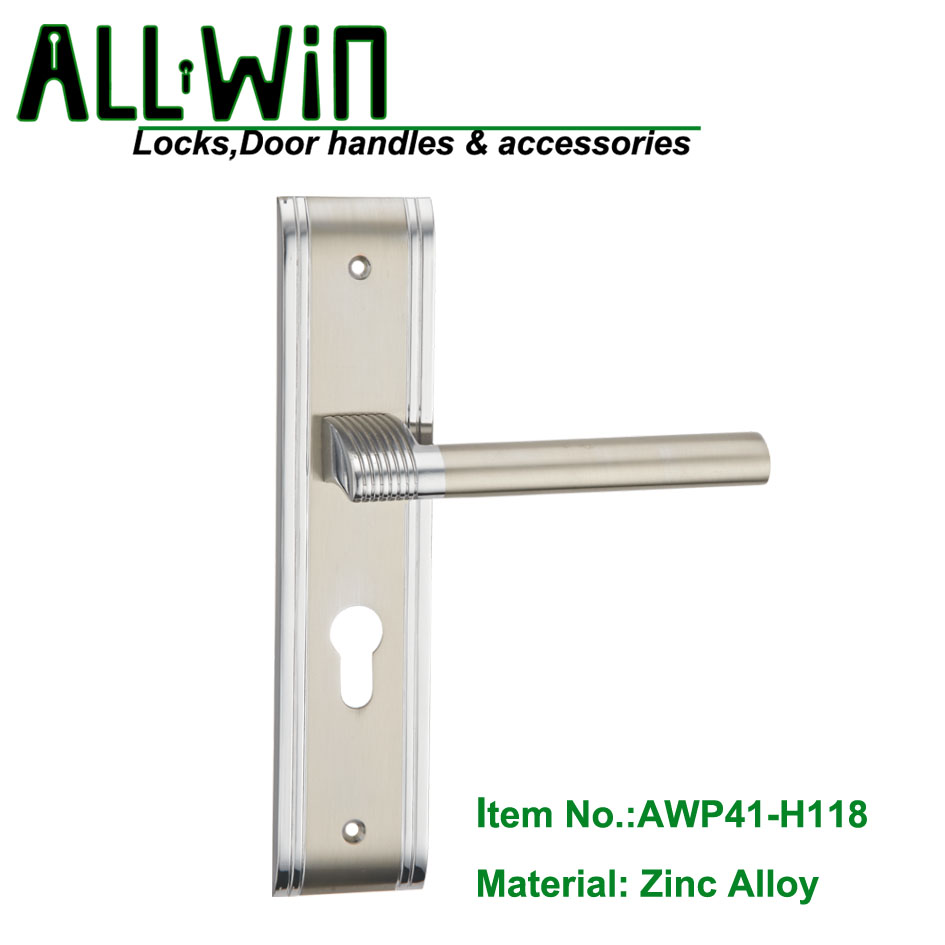 AWP41-H118  modern Zinc Door Handle On Panel