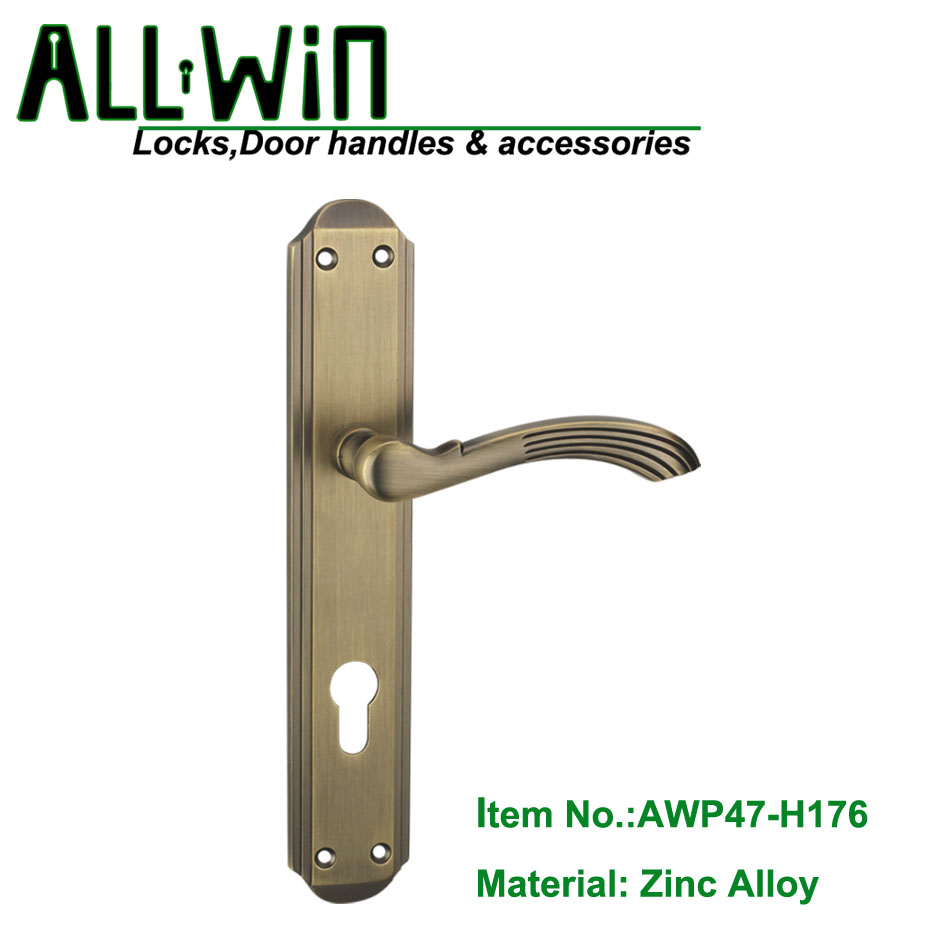 AWP47-H176 Best Selling Zinc Door Handle On Panel