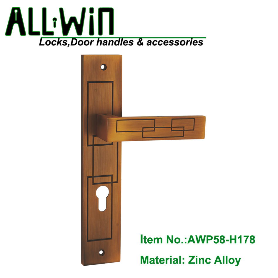 AWP058-H178 Ancient interior Door Handle On Panel