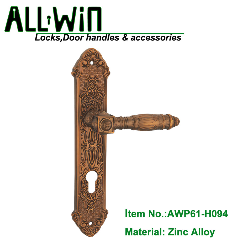 AWP61-H094 Mid East Zamak Door Handle On Panel