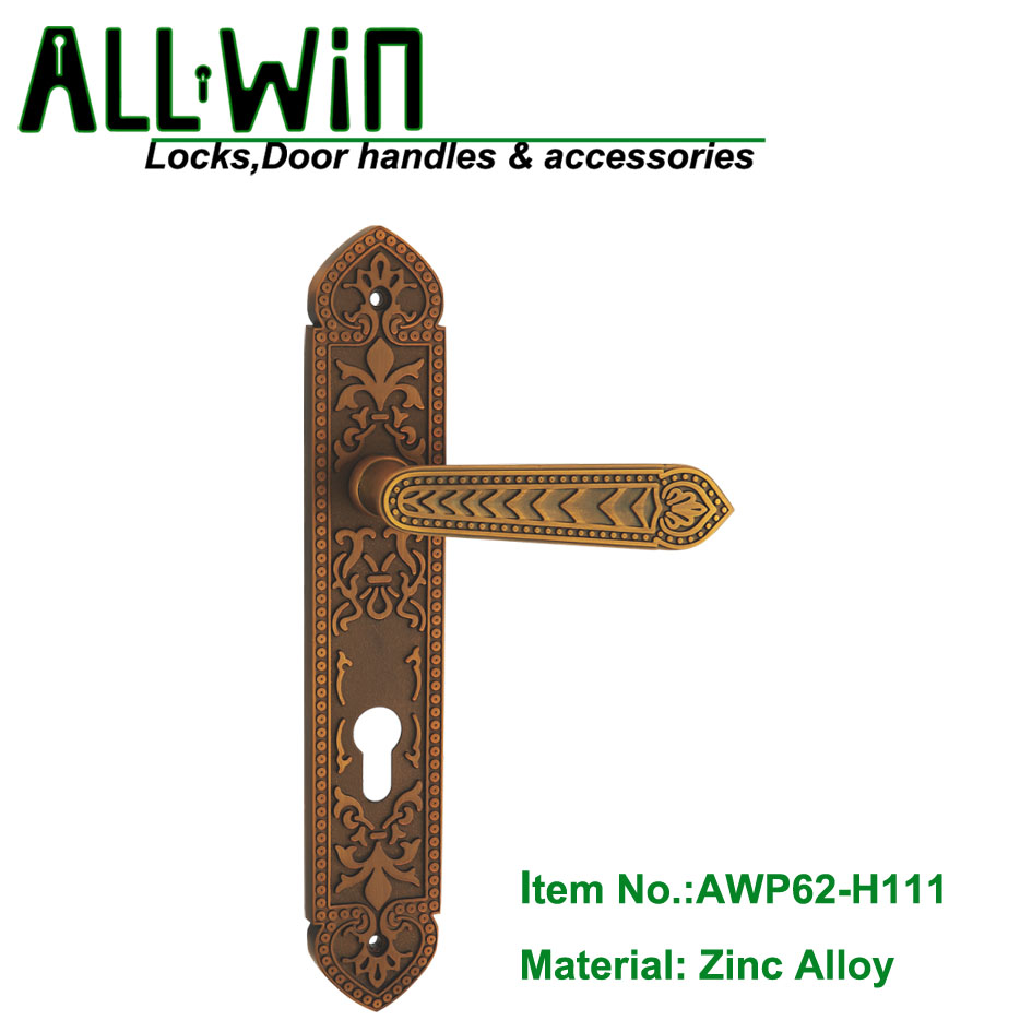 AWP62-H111 Mid East Zamak Plate Door Handle