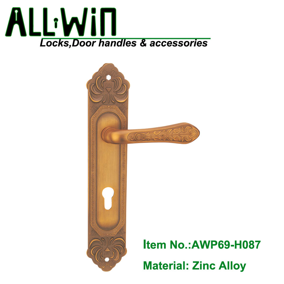 AWP69-H087 Hottest Ancient Door Handle on Plate