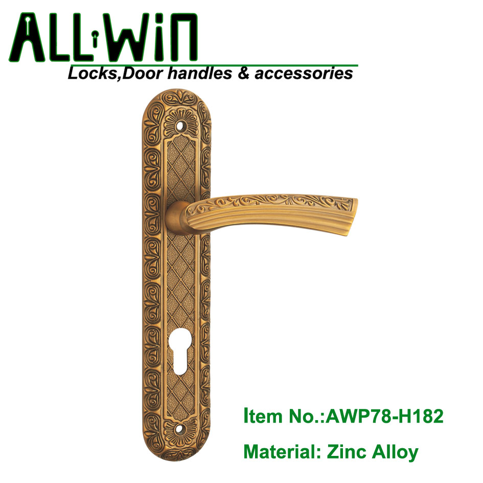 AWP78-H182 Ancient Door Handle on Panel Wenzhou Manufacturer