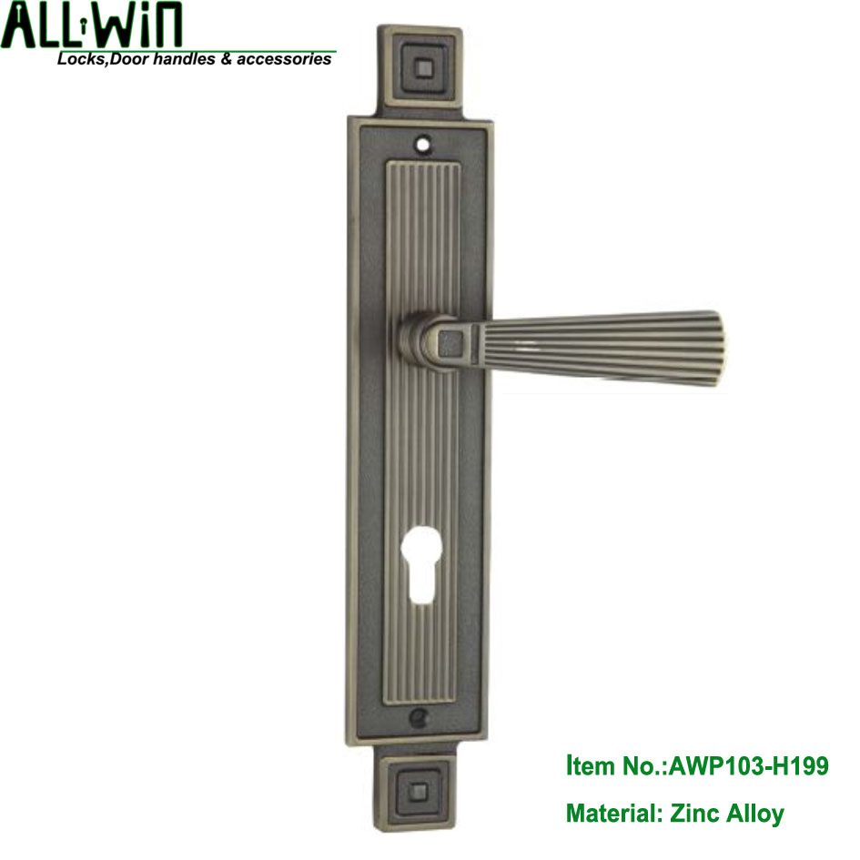 AWP103-H199  High Quality Zinc Door Mortise Big Panel Lock Handle