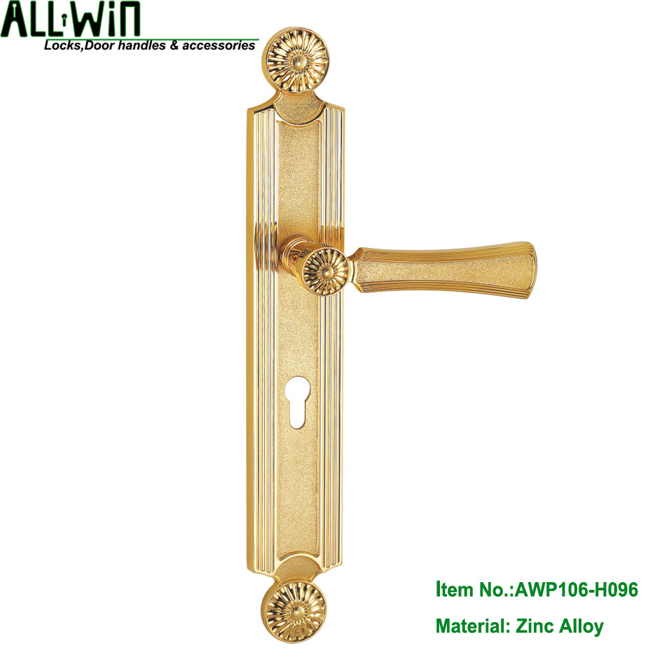 AWP106-H096 Mid east High Quality Zinc Mortise Big Panel Lock Handle