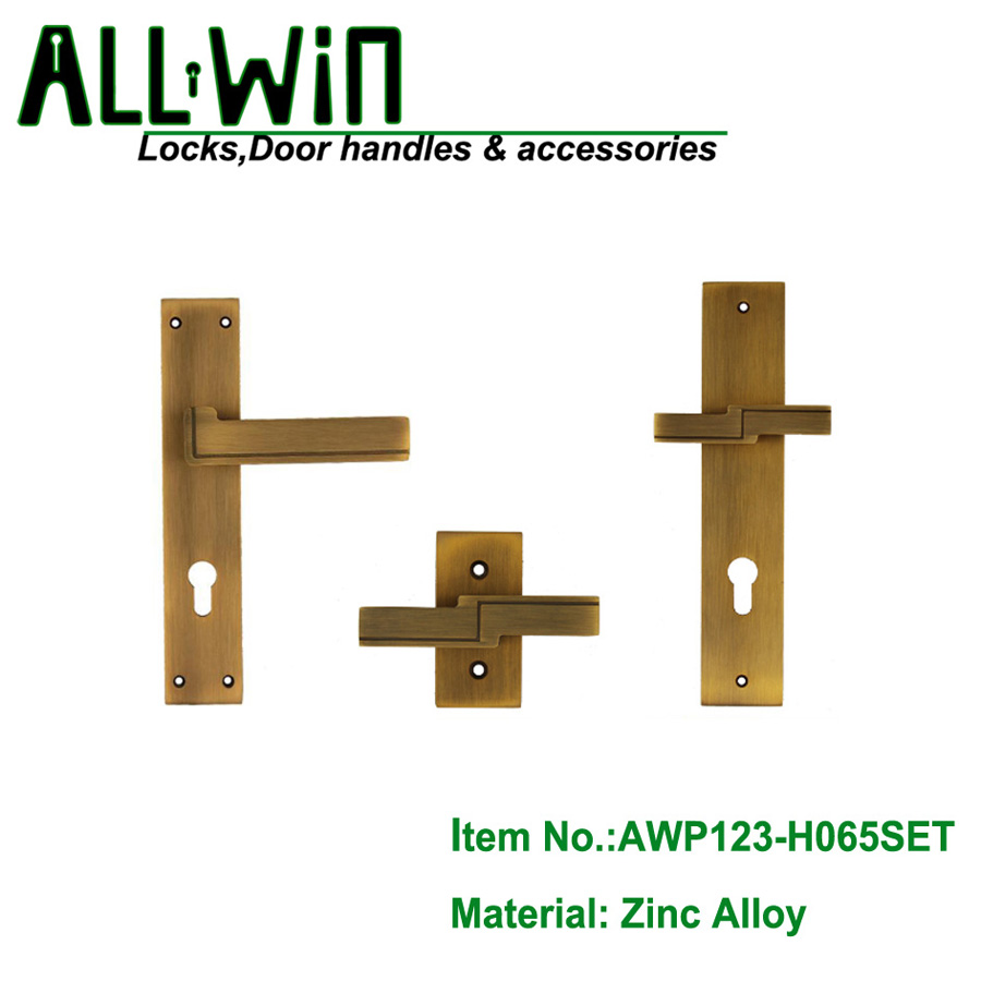 AWP123-H065SET Egypt Zinc Door Handle made in China
