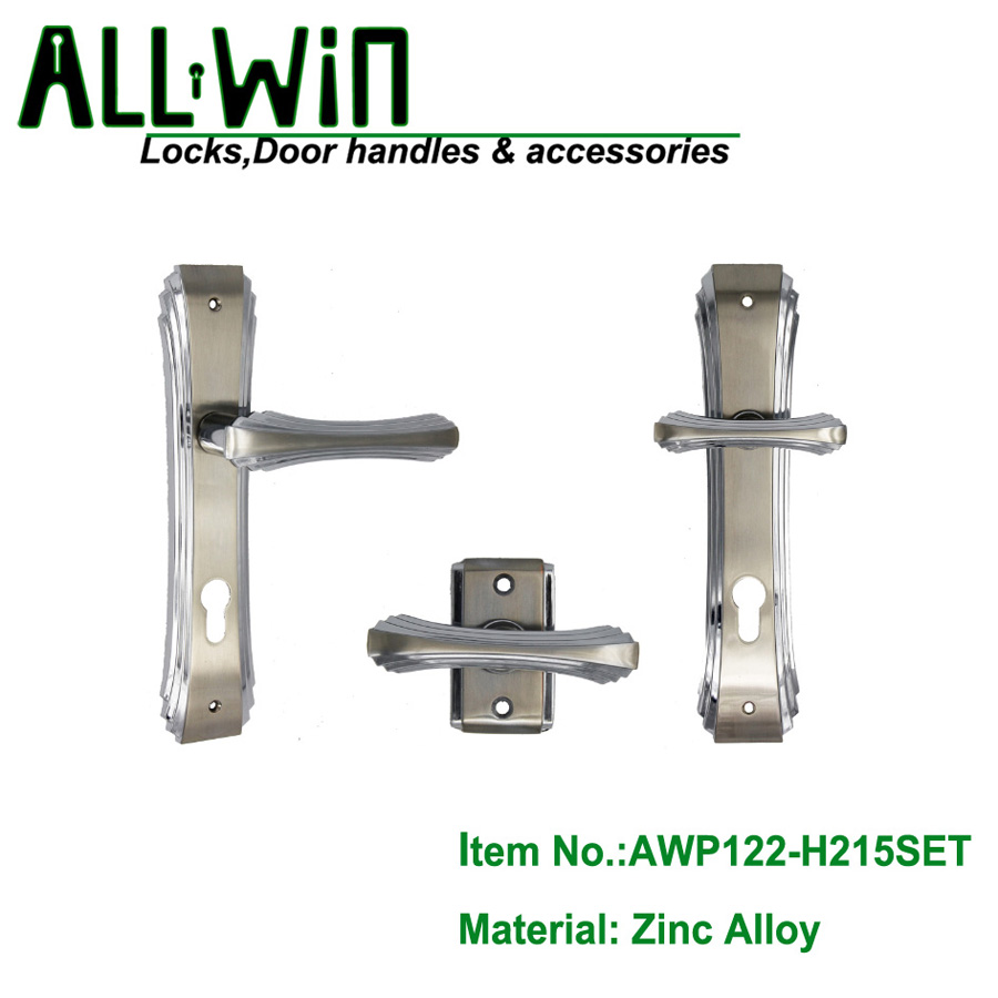 AWP122-H215SET Egypt Modern 5 set Zinc Door Handle