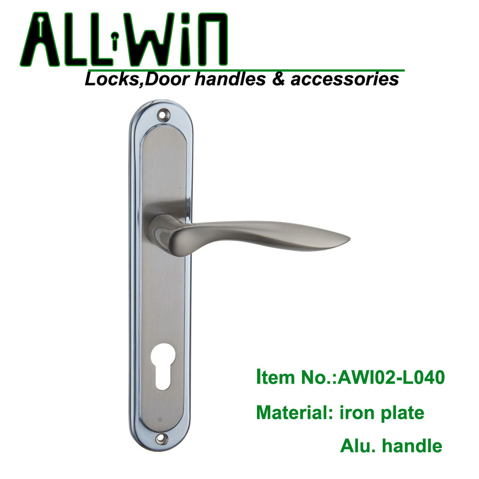 AWI02-L040 Cheapest Iron plate Door Handle Ukraine