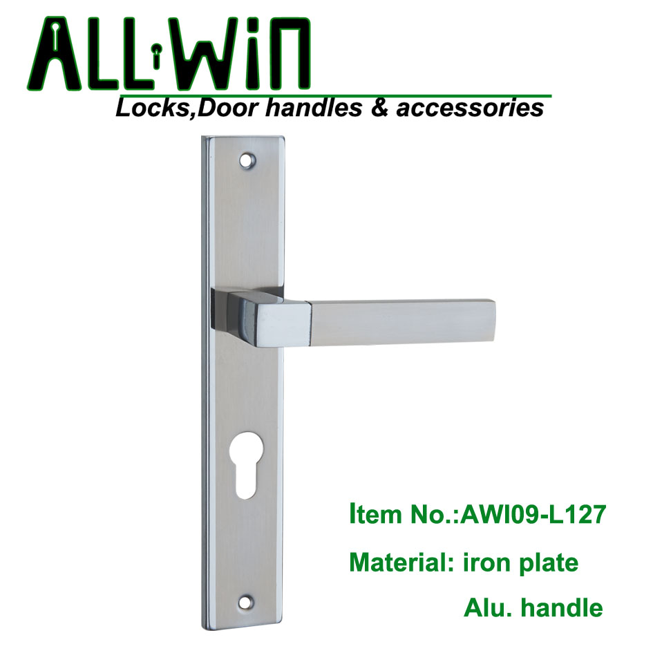 AWI09-L127 Iron plate aluminum Handle Door Lock Africa