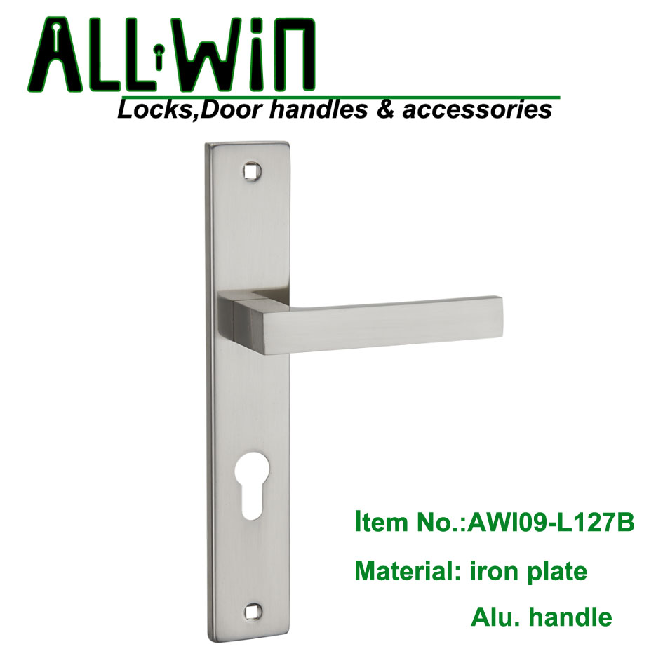 AWI09-L127B Iron plate aluminum Handle Door Lock Africa