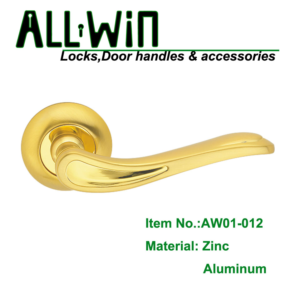 AW02-012 GP Gold Interior Aluminum Door Handle