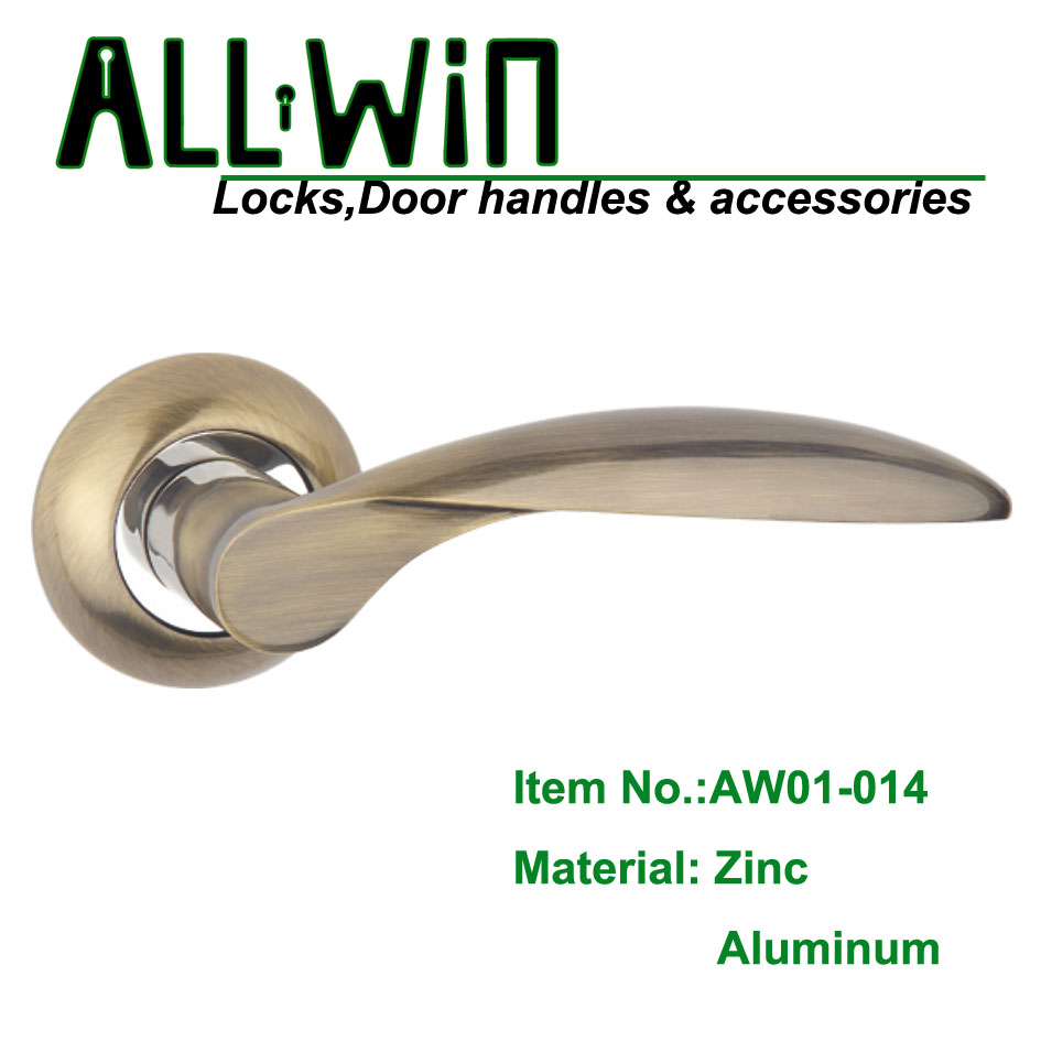 AW01-014 Cheapest Aluminum Door Handle on Rose