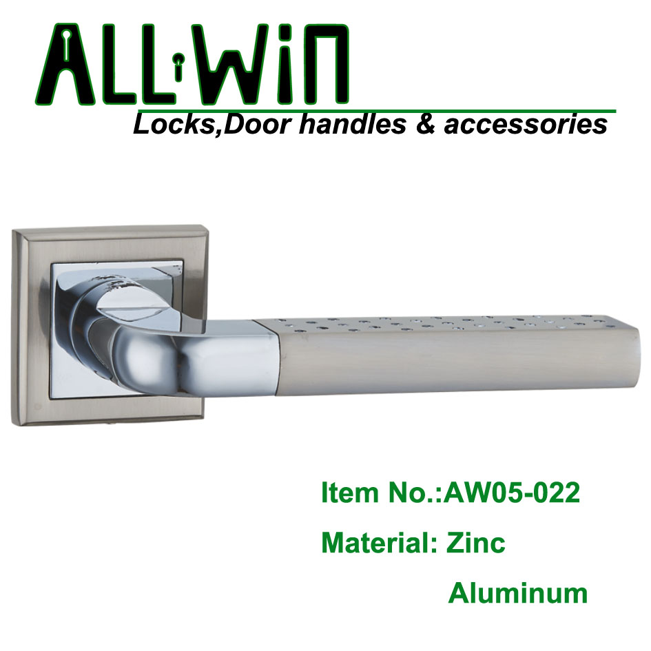 AW05-022 Italy Style Aluminum Door Handle on Rose