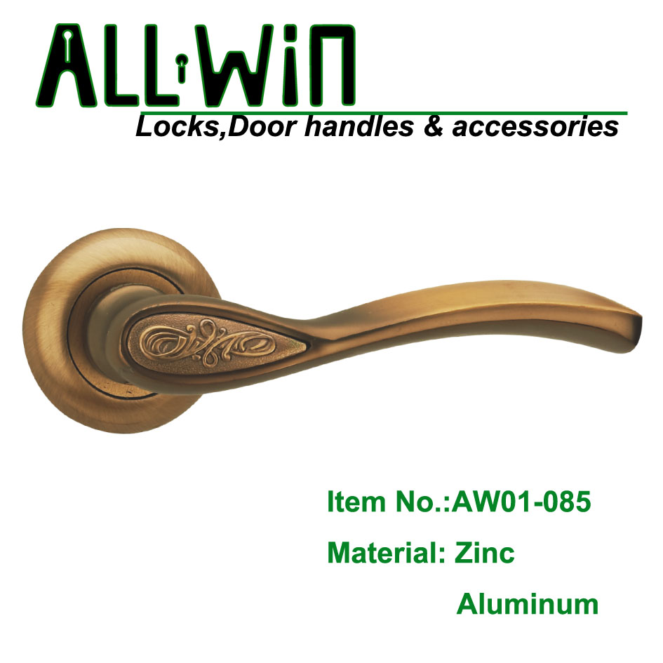 AW01-085 Ancient Aluminum Door Handle COFFEE color