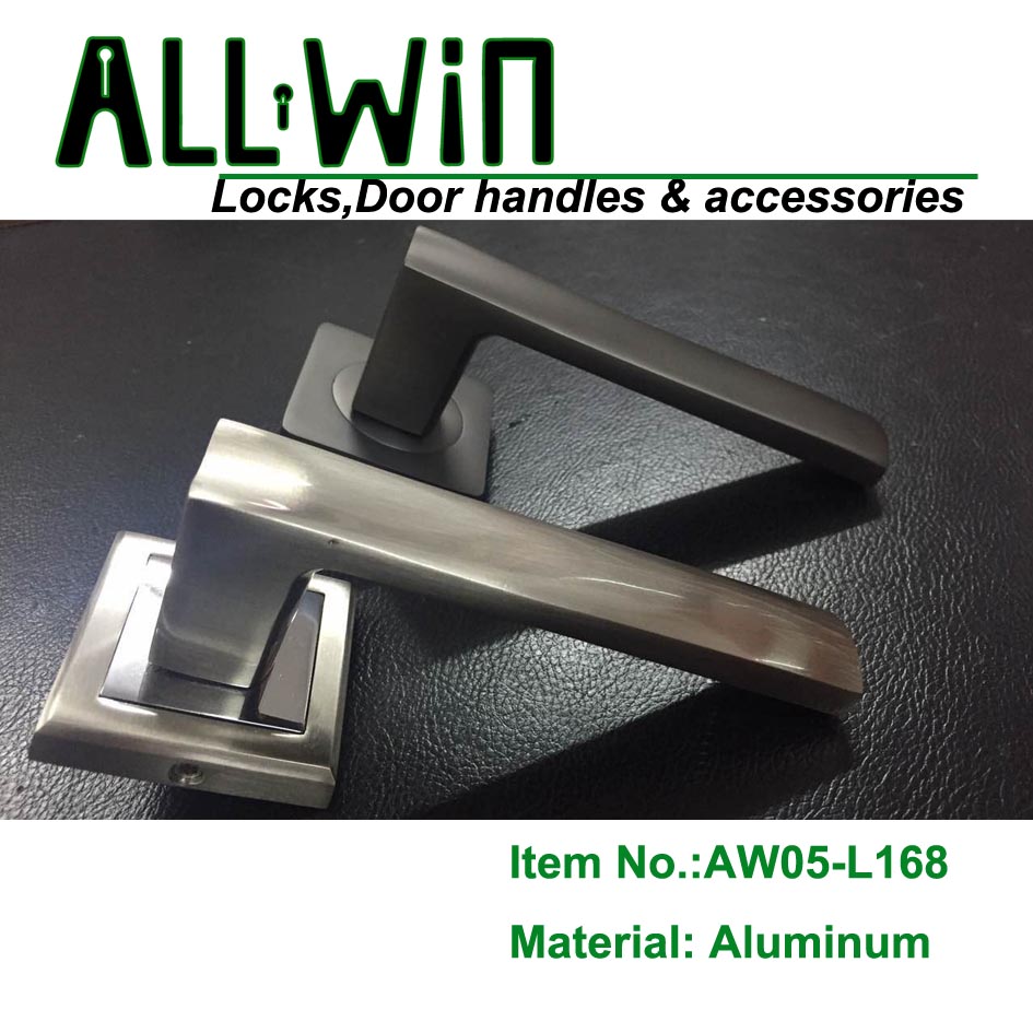 AW05-L168 New Mould Aluminum Door Handle on Round Rose